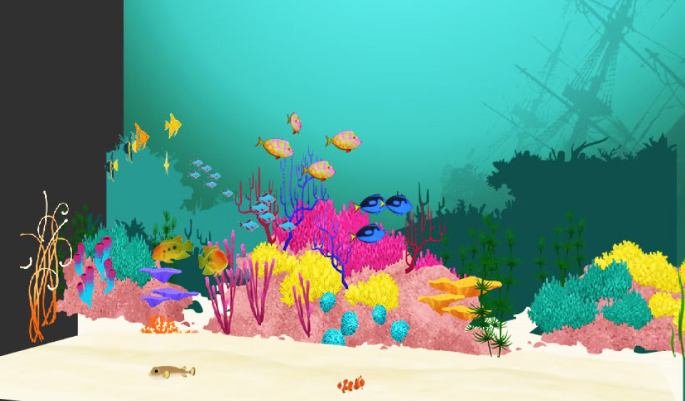 interactive virtual 3D aquarium design