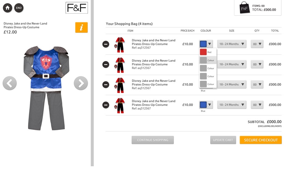 Retail Touchscreen Kiosk design